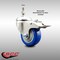 Service Caster 3 Inch 316SS Blue Polyurethane Swivel 12mm Stem Caster Total Lock Brake SCC SCC-SS316TSTTL20S314-PPUB-BLUE-M1215 - alternate 2